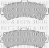 BORG & BECK BBP1552 Brake Pad Set, disc brake